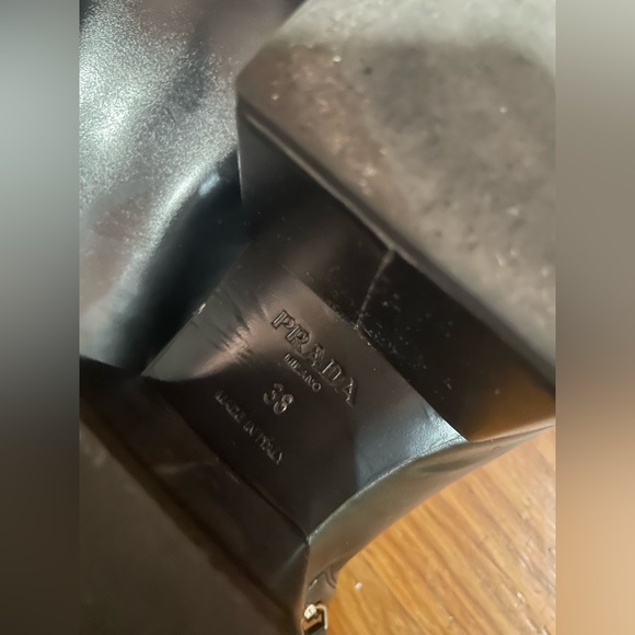 Prada over the knee leather boots - Picture 3 of 5